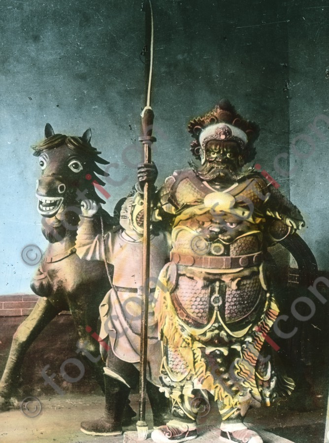 Kriegsgott mit Pferd ; God of war with a horse - Foto simon-173a-043.jpg | foticon.de - Bilddatenbank für Motive aus Geschichte und Kultur